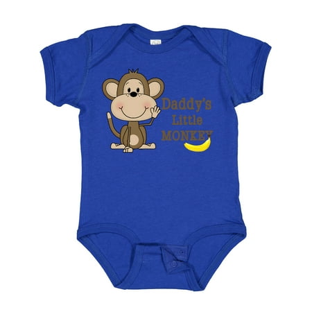 

Inktastic Daddy s Little Monkey Gift Baby Boy or Baby Girl Bodysuit