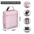 thumbnail image 4 of Sac à Lunch Cerise – Motif de Fruits Cerises Rouges Mignon Design Esthétique pour Amateurs de Cerises Illustration d'Art de Bonbons Rose Doux Sac Isotherme Réutilisable, 4 of 6