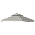 thumbnail image 2 of Garden Winds Replacement Canopy Top Cover for the Hexagon Solar Gazebo - Standard 350 - Damask Beige, 2 of 6