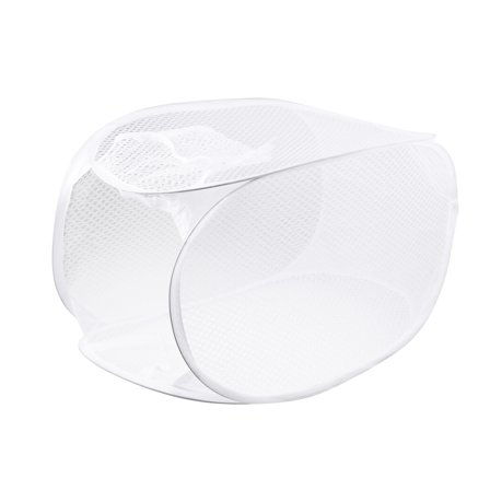 Raindrops 2Pcs Folding Laundry Basket Collapsible Mesh Storage for Laundry in Home