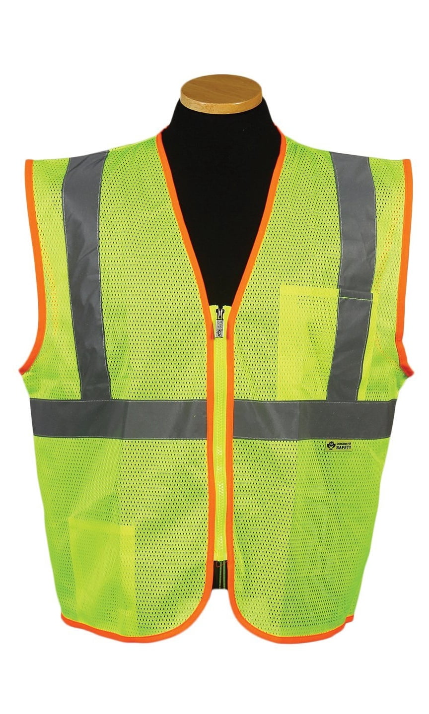 Vests XL Hannah fit 7 Pockets Class 2 High Visibility Zipper Front ...