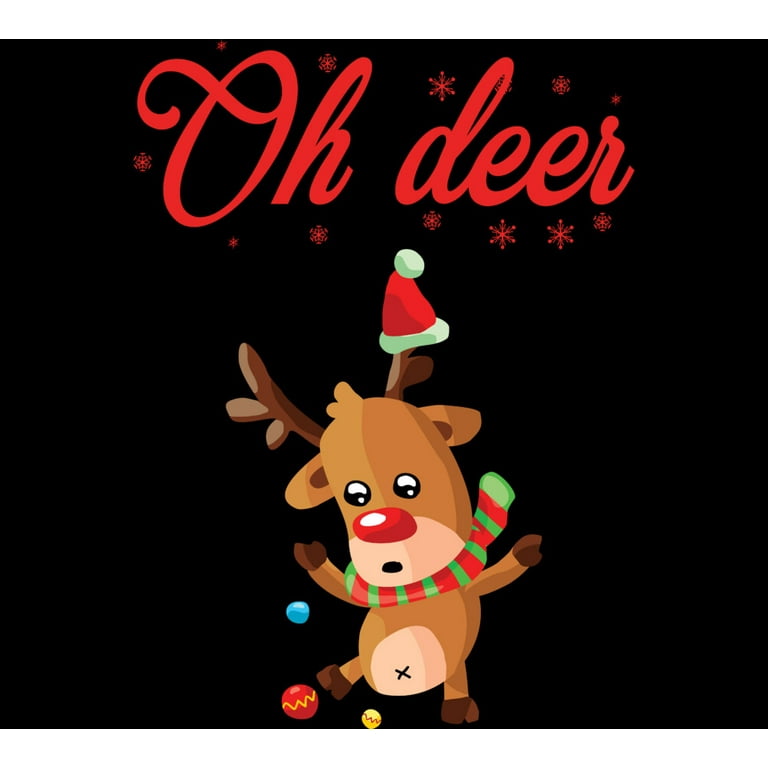 Oh deer top christmas sweater