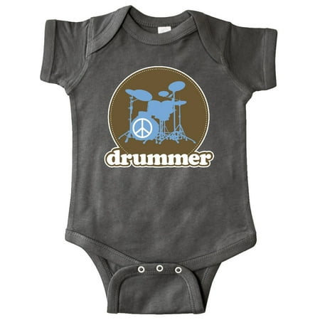 

Inktastic Cool Brown Retro Drummer Gift Baby Boy or Baby Girl Bodysuit
