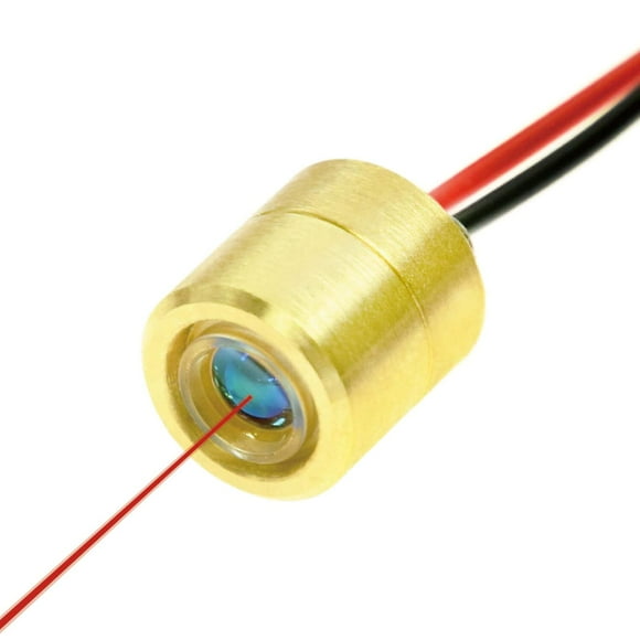 Quarton Module Laser Rouge Mini Dot VLM-635-63 LPO-200, Classe 1 Sûr pour les Yeux, Taille Dot Laser Seulement 0.13mm (130 micro Mètres), Mise au Point à 20cm