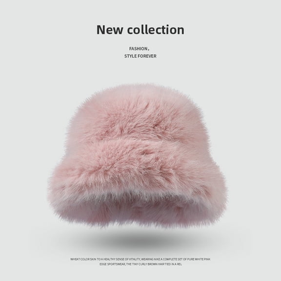 Hat Winter Furry Hats Warm Thickened Fisherman Cap For Girls