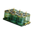 thumbnail image 4 of Lipstore Candy Nuts Dish with Lid Appetizer Plate for Dining Room Living Room Kitchen Fruit Green, 4 of 8