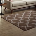 thumbnail image 6 of Modway Beltara Chain Link Transitional Trellis 8x10 Area Rug in Dark Tan and Beige, 6 of 7