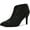 Black, variant on Women's V Shaped Cutout Pointed Toe Stiletto Heel Ankle Boots Blue 7.5