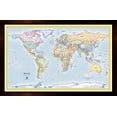 thumbnail image 1 of Homemagnetics 37 x 25 Blue World Magnetic Map, 1 of 3