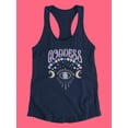thumbnail image 3 of Goddess Mystical Eye Racerback Tank Women -Smartprints Designs, Female Large, 3 of 4