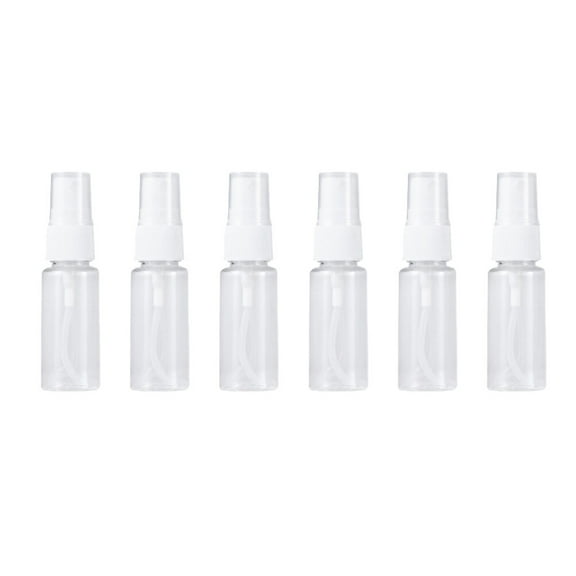 Monyance mist atomizer 6pcs 50ml Clear Spray Bottles Mini Dispenser Foaming Reusable Travel Size(1.26X1.26X4.45Inches)