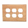thumbnail image 2 of Sierra Lifestyles Traditional Switch Plate, 3 Duplex, Tennessee Aromatic Cedar, 2 of 6