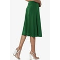 thumbnail image 4 of Women's PLUS Simple Foldover Stretch A-Line Flared Knee Length Skirt Comfy Stylish, 4 of 7