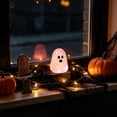 thumbnail image 4 of 3pcs 0.79 Inch Mini Glow in Dark Ghost Figurines, Tiny Luminous Ghost Statue Decor, Mini Halloween Ghost Decor for Tabletop Shelf, Spooky Ghost Decoration for Halloween Party, Pink, 4 of 7