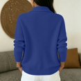 thumbnail image 5 of JULMCOMO Knit Cardigan Sweaters for Women Lapel Collar Button Down Loose Trendy Jacket Long Sleeve Casual Outfits Blue 2XL, 5 of 5