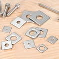 thumbnail image 6 of Uxcell 10-Pack Square Washers Plate, Fit M8 Bolt Stainless Steel Gasket Flat Pad Washers 0.79" OD 0.31" ID 2mm Thickness, 6 of 6