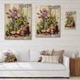 thumbnail image 4 of Designart "violet Green Food Herbs A Delicate" Floral Print on Natural Pine Wood, 4 of 5