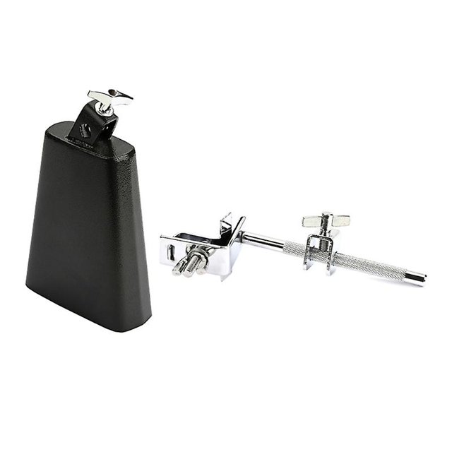 Accesorio de tambor de percusión con abrazadera de soporte de cowbell con aro de tambor montado Feliz Sencillez
