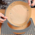 thumbnail image 4 of 100pcs Air Fryer Disposable Paper Liner Non-stick Baking Parchment Paper Liners, 4 of 5