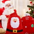 thumbnail image 4 of Bolsa de regalo de Papá Noel de Navidad Bolsas de regalo de tela Bolsas de cordón de Navidad para bolsas de juguetes Decoración de fiesta navideña Zhivalor CPB-SSW689-4, 4 of 5