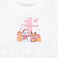 thumbnail image 4 of Inktastic 1st Christmas in Pink Girls Baby Dress, 4 of 5