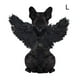 thumbnail image 2 of Mascota Alas De Plumas De Halloween Mascota Disfraz De Halloween Cosplay Ángel Diablo Negro Blanco Ala Para Perro Gato Conejo Cerdito Eigraketly PT001515-01, 2 of 6