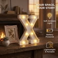 thumbnail image 3 of Unique Bargains Marquee Letters With LED Light Up Signs Letter X 6.5"L x 1.5"W x 8.5"H, 3 of 6