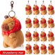 thumbnail image 3 of 8-48 piezas de llavero de peluche de capibara, lindo juguete de animales de peluche de capibara, llavero de capibara de peluche para mochila, regalo de cumpleaños y Navidad, 3 of 5