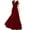 Wine, variant on Summer Dresses for Womens 2025 Plus Size Fashion Bohemia Solid Color V-Neck Evening Dress Sleeveless Waist Wrap Dress