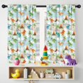 thumbnail image 5 of Blackout Kids Curtains,LightBlue Cartoon Dinosaurs Volcanoes Palms Patter Childrens Insulated Curtains Set Of 2,Bedroom Essentials,Toddler Room Decor 42"x54", 5 of 5