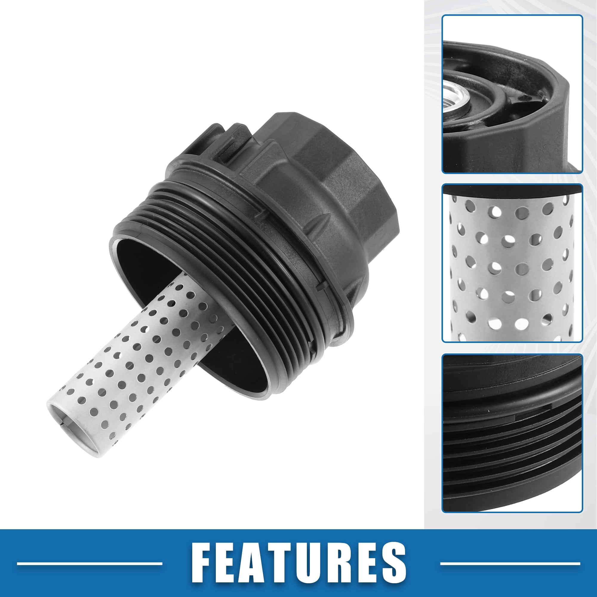 Black Middle Finger Oil Cap Cover - CNC Aluminum, Screw-in Type For Toyota