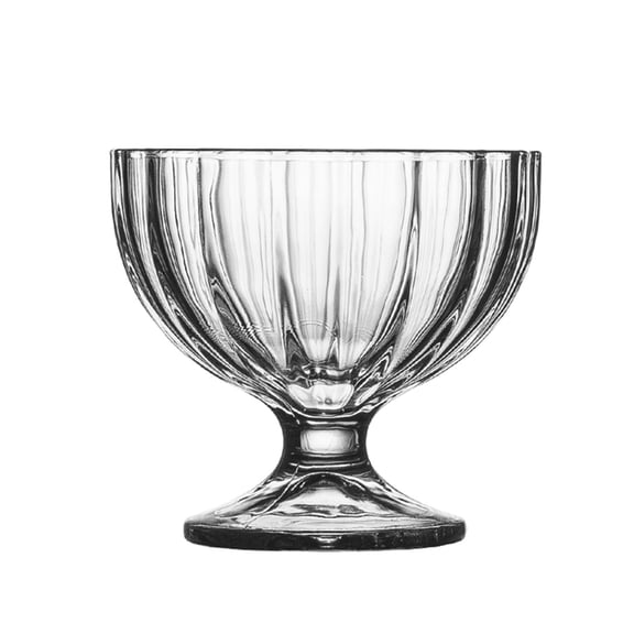 9Oz Glass Dessert Bowls & Cups, Clear Sundae Cups Lead-Free for Ice Cream, Fruit, Pudding, Small Snacks and Yogurt