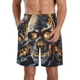 thumbnail image 1 of Fotbe Fiery Skull Trio Trajes de Baño Estampados para Hombre, Shorts de Verano de Secado Rápido, Ropa de Playa, Bañadores-XX-Large, 1 of 6