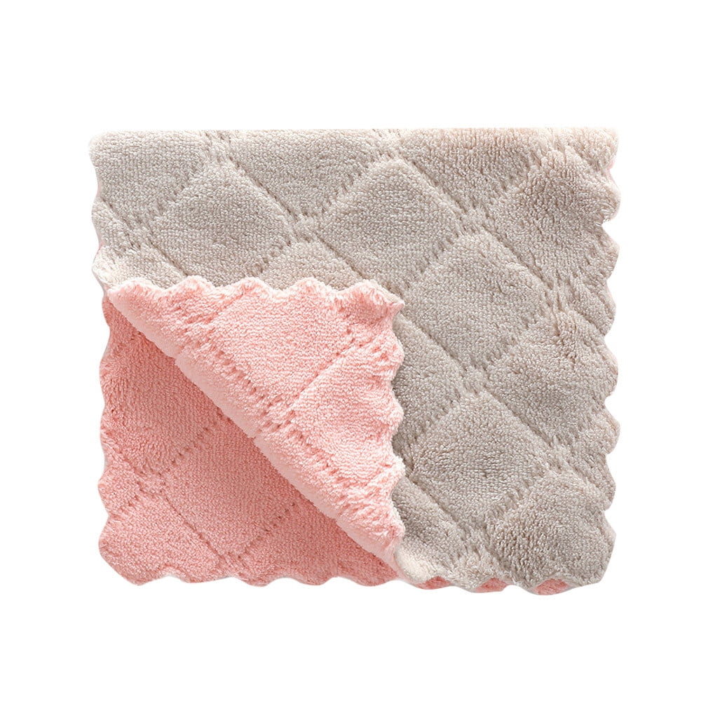 Say Goodbye to Grease HIMIWAY LintFree Kitchen Towels Nonstick Oil Coral Velvet Hanging Hand