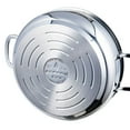 thumbnail image 4 of Sofram Stainless Steel Low Stockpot with Glass Lid 5.6 Qt (5.3 L) Soup Pot Low Casserole Cooking Pot Induction Pot Stainless Steel Cookware Stock Pot, 4 of 10