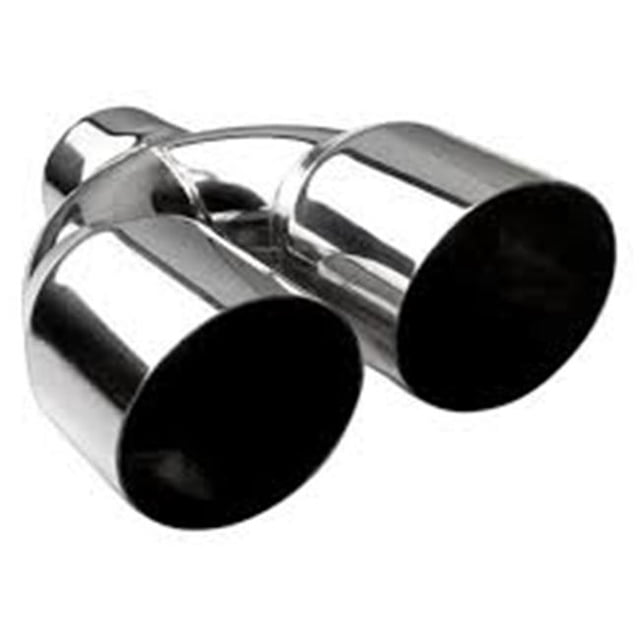 2.50 in. ID x 3.50 in. OD Dual Angle Cut Stainless Steel Exhaust Tip