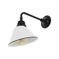 thumbnail image 7 of JONATHAN Y Croydon 9.63" 1-Light Farmhouse Industrial Indoor/Outdoor Iron LED Gooseneck Arm Outdoor Sconce, White, 7 of 7