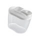 thumbnail image 1 of Contenedor de almacenamiento de alimentos, dispensador de cereales, fácil de limpiar, portátil, diseño transparente, organizador de despensa multiusos , Blanco Pequeño Macarena Contenedor de almacenamiento, 1 of 8