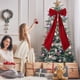 thumbnail image 4 of Adornos navideños colgantes para festivales, árbol de Navidad, gran lazo rojo, adornos navideños, decoraciones navideñas para exteriores, decoraciones navideñas, decoración navideña, 4 of 9