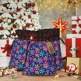 thumbnail image 6 of Rocae Rainbow Snowflakes Print Christmas Drawstring Linen Gift Bag with Drawstrings Treat Bag Goody Present Bags for Christmas Party Favor, 6 of 8