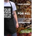 thumbnail image 2 of ApronMen BBQ Chef Apron - Your Opinion - Funny Aprons For Men (red), 2 of 6