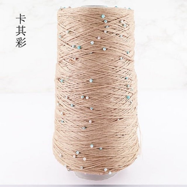 350g Pearl Mercerized Cotton Yarn Hand-knitted Cotton Pearl Lace Line Fine Crochet Thread Bead Thread Diy Hand-braided Thread