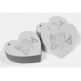 thumbnail image 4 of Inkdotpot 50 Pack Real Silver Foil Paper Tag Merry Christmas Favor Hang Tag, 4 of 6