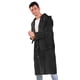 thumbnail image 2 of Impermeables reutilizables para mujer y hombre, ponchos de lluvia con capucha y cierre de botones. Negro, 2 of 9