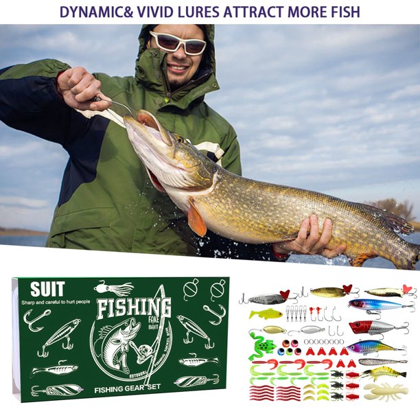 Kit de pesca que incluye: para la pesca de trucha en agua salada y agua dulce. Set de pesca A.