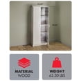 thumbnail image 3 of ClosetMaid Pantry Cabinet Cupboard with 2 Doors, Adjustable Shelves for Kitchen, White, 3 of 6