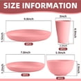 thumbnail image 2 of Juego de vajilla Gudvilla Pink para 8 personas con platos, cuencos y tazas, 2 of 7