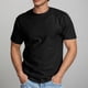 thumbnail image 1 of Tops para hombre, blusas y camisas de cuello redondo y manga corta para hombre, jersey deportivo informal elástico de color liso para hombre, blusas de poliéster y algodón con cuello redondo y manga c, 1 of 8