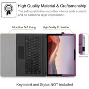 Portfolio Case for 12.3 Inch Microsoft Surface Pro 7 Plus, Surface Pro 7, Surface Pro 6, Pro 5, Pro 4, Pro 3, Business Cover with Pocket