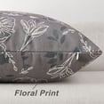 thumbnail image 5 of decorUhome Throw Pillow Covers 18x18 inch Decorative Pillow Covers for Couch Sofa Floral Pillowcase Indoor and Outdoor (Taupe), 5 of 10